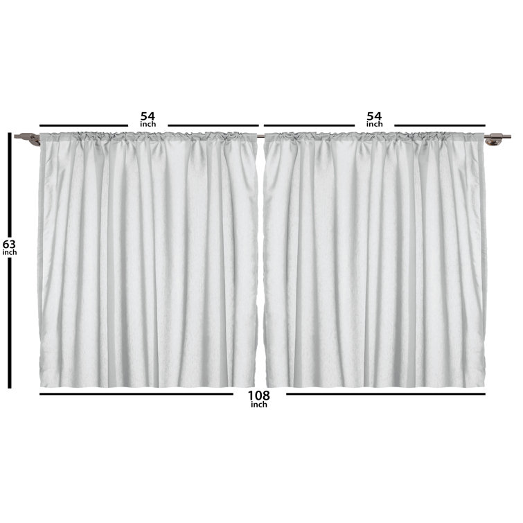Ambesonne Polyester Blackout Curtain Pair Wayfair